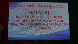 Sáng ngày 12/3/2026, UBND xã Bàu Hàm đã tổ chức hội nghị chuyên đề nhằm rà soát, đánh giá toàn diện hiện trạng các tiêu chí, chỉ tiêu xây dựng Nông thôn mới và Nông thôn mới hiện đại trên địa bàn. Đây là bước đệm quan trọng để xây dựng lộ trình phát
