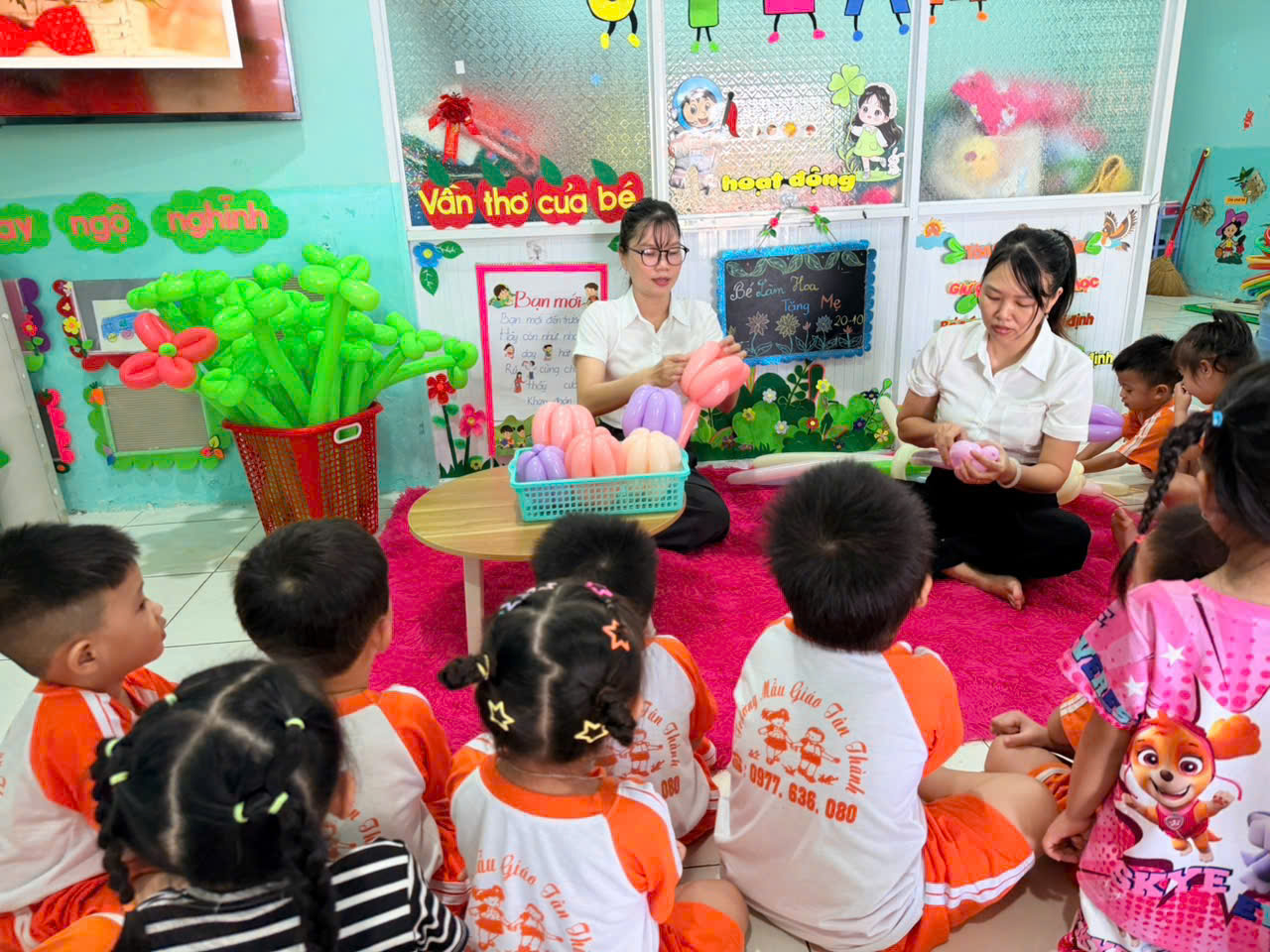 TRƯỜNG MN THANH BÌNH VỚI MỘT SỐ HOẠT ĐỘNG CHÀO MỪNG NGÀY 20/10